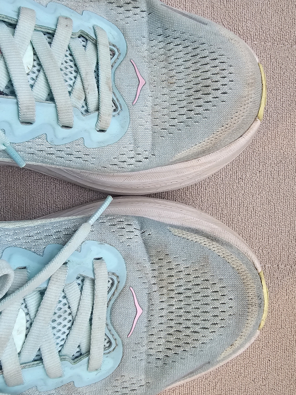 HOKA Women's Bondi 9 Mint Pink Running Sneakers - Picture 6 of 6